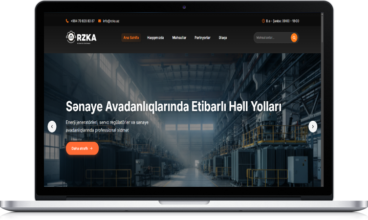 RZKA.INFO – Korporativ və Dinamik Veb Platforma ERP və POS
